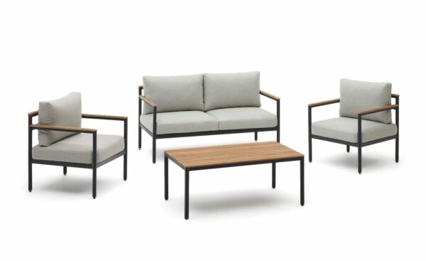 Conjunto de Exterior Aiguafreda com sofá, cadeirões e mesa de centro - J1600010JJ03 | Moveistore