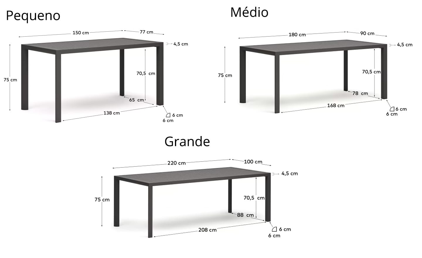 Mesa de Jantar de Exterior Culip