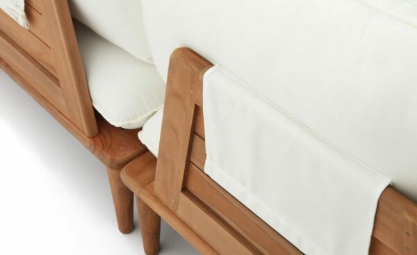 Conjunto de cadeirões e mesas de centro de exterior em madeira maciça de teca - J2100006JJ05 - Moveistore