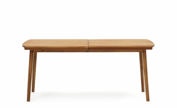 Mesa Extensível de Exterior Thianna em madeira maciça de acácia, resistente e durável para uso ao ar livre