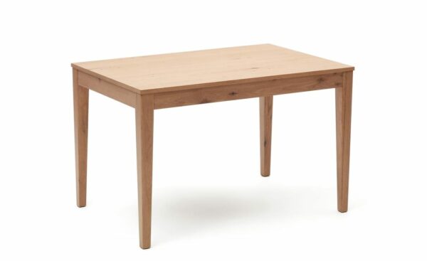 Mesa Extensível de Exterior Yain 120-180 em carvalho maciço com extensão interna de 60cm, ideal para ambientes externos