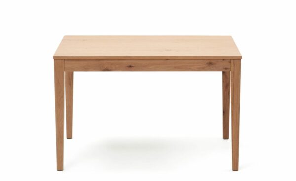 Mesa Extensível de Exterior Yain 120-180 em carvalho maciço com extensão interna de 60cm, ideal para ambientes externos