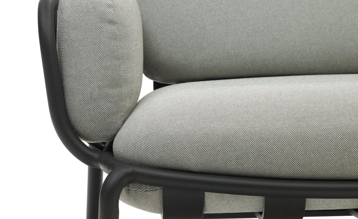 Sofá de Exterior de 3 Lugares Joncols Cinza Escuro – O1030030GP03