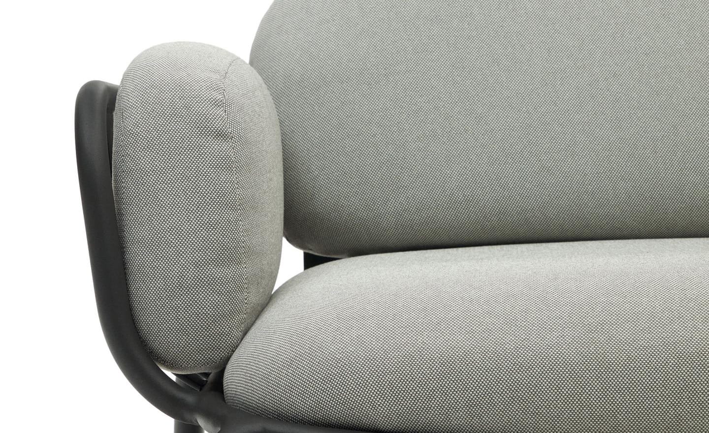 Sofá de Exterior de 2 Lugares Joncols Cinza – O1030020GP03