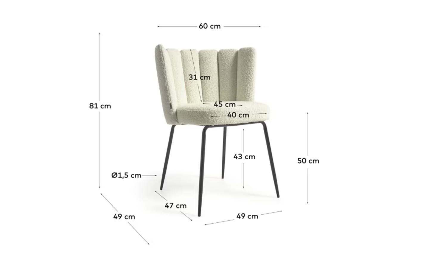 Cadeira Aniela Branco – CC2025J33