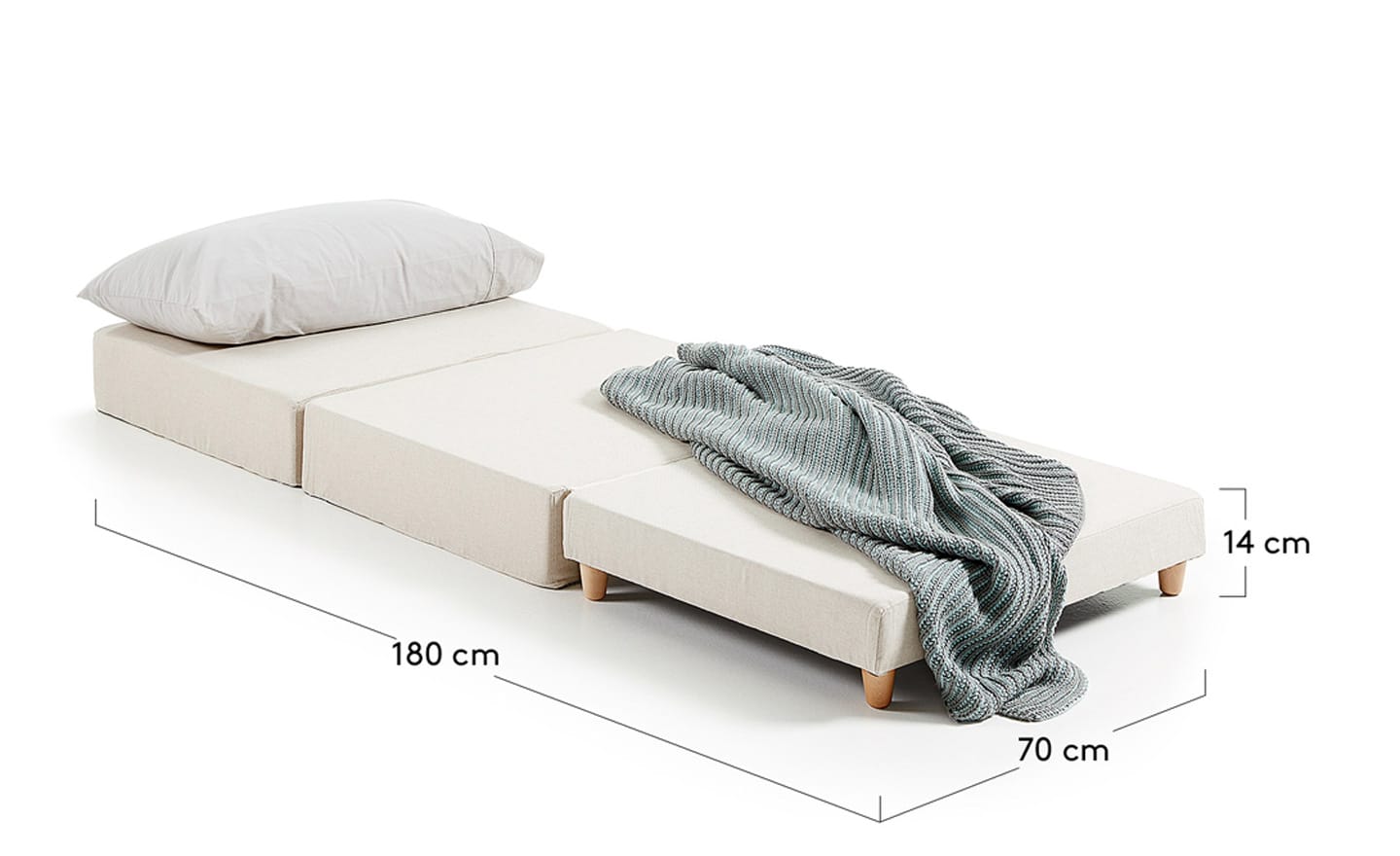 Puff Cama Kos Cinza Claro | S432VA03