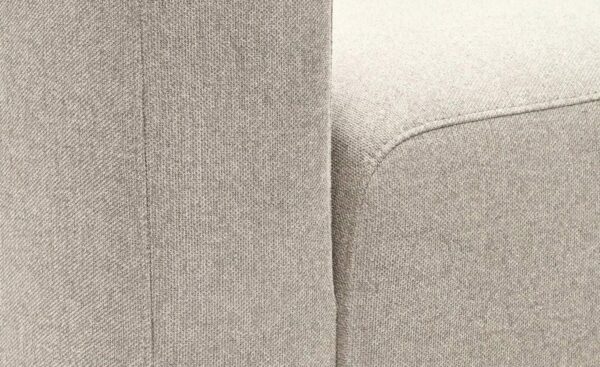 Sofá de 2 Lugares C/ Terminal Neom Bege, sofá estofado em tecido bege estruturado, modular e versátil.