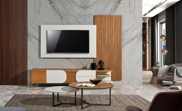 Estante Sala de Estar Angel - Móvel de Sala Moderno com Painel de TV