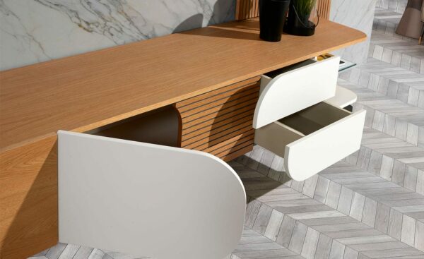 Estante Sala de Estar Angel - Móvel de Sala Moderno com Painel de TV