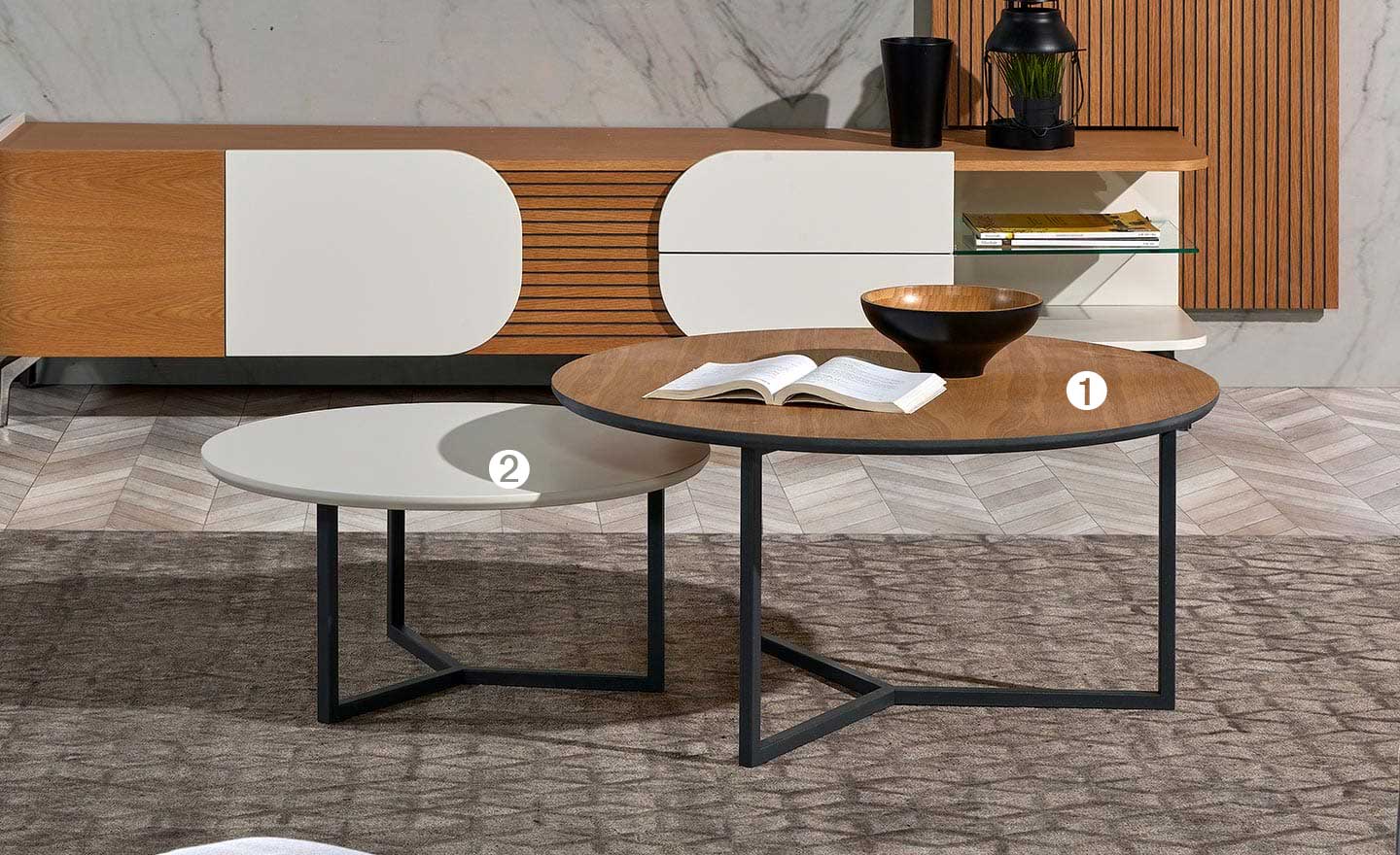 Mesa de Centro Angel – Conjunto de Mesas de Café Modernas