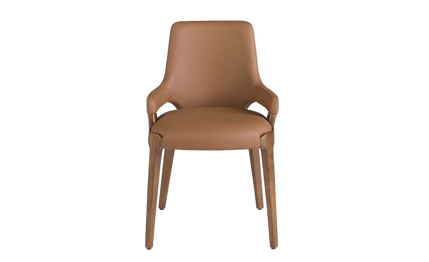 Cadeira Dalle 4136 – Estofada em Pele Sintética Castanha | Moveistore