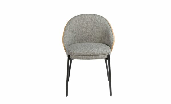 Cadeira Sigma 4115 - Design contemporâneo e estofado em tecido cinza | Moveistore