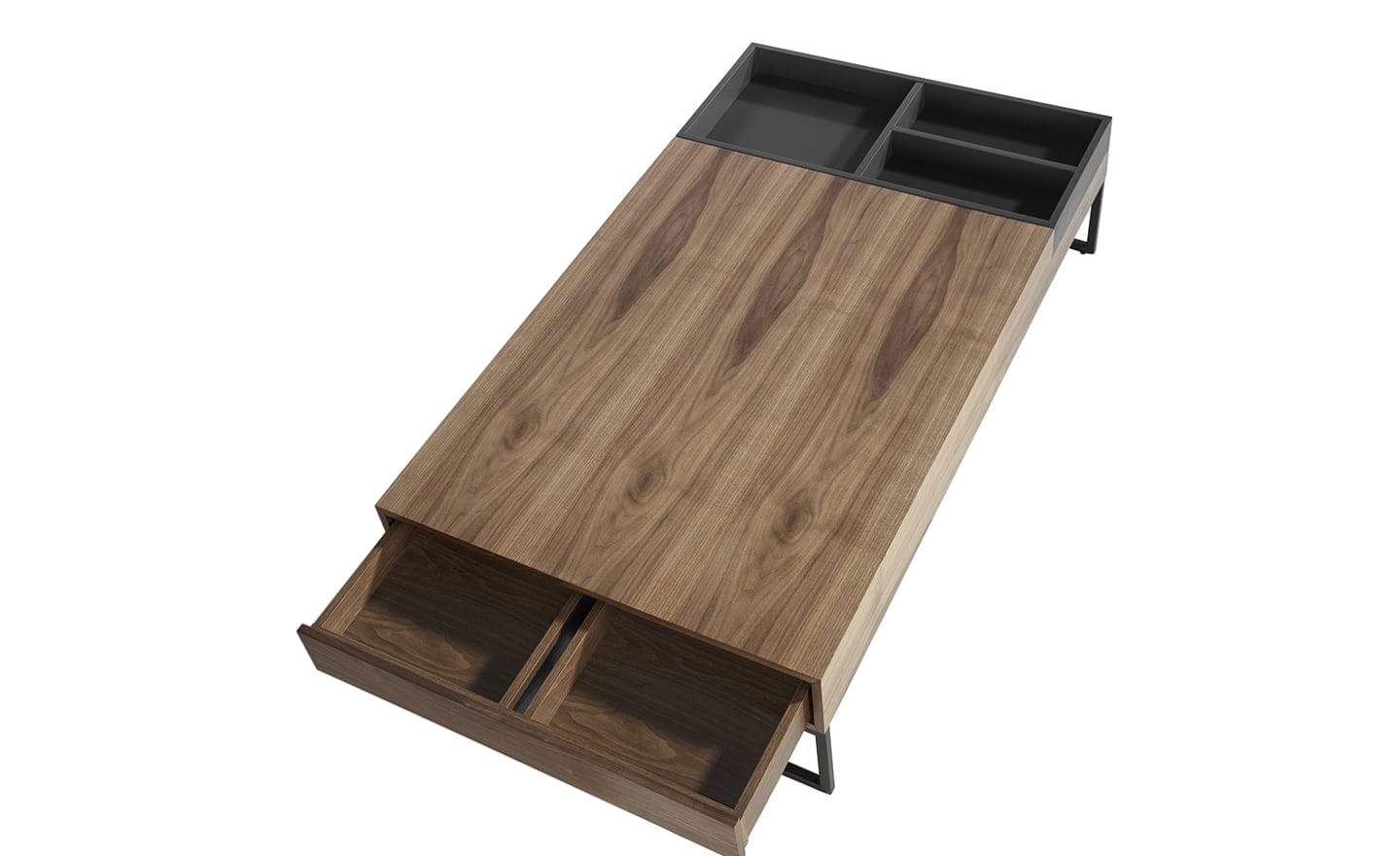 Mesa de Centro Icon 2104 – Design Moderno em Nogueira | Moveistore