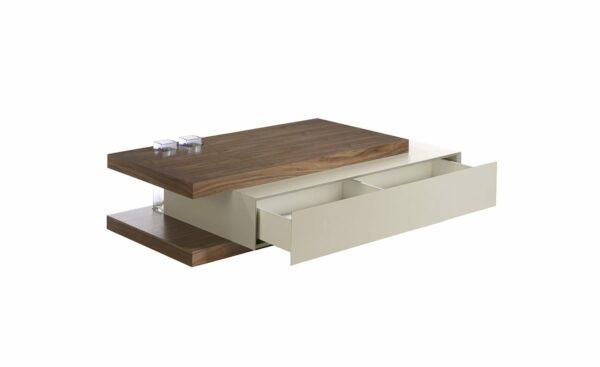 Mesa de Centro Skyline 2105 - Design Moderno em Nogueira | Moveistore