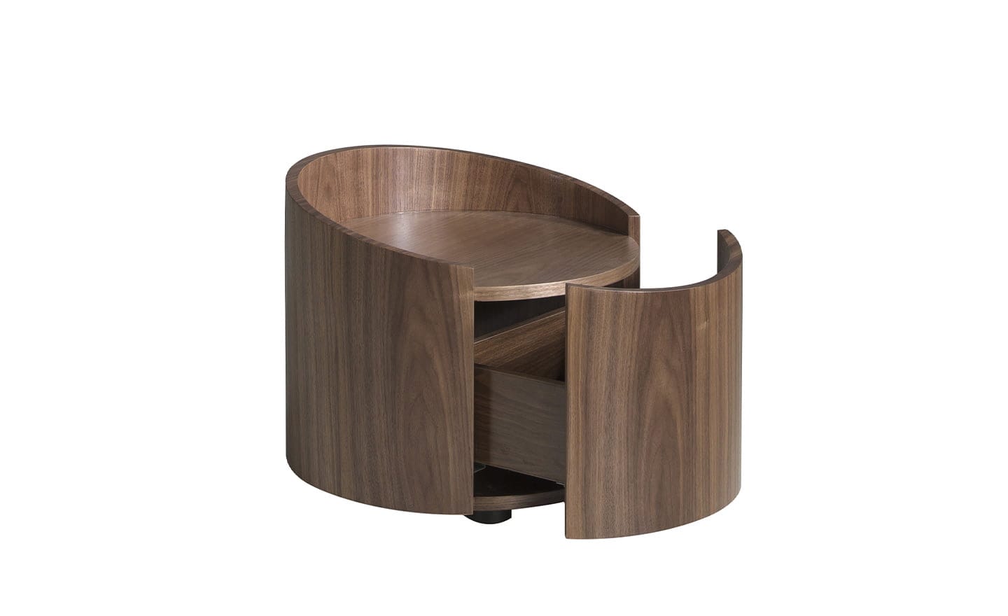 Mesa de Cabeceira Rosone 7130 – Design Moderno em Nogueira para o Seu Quarto | Moveistore