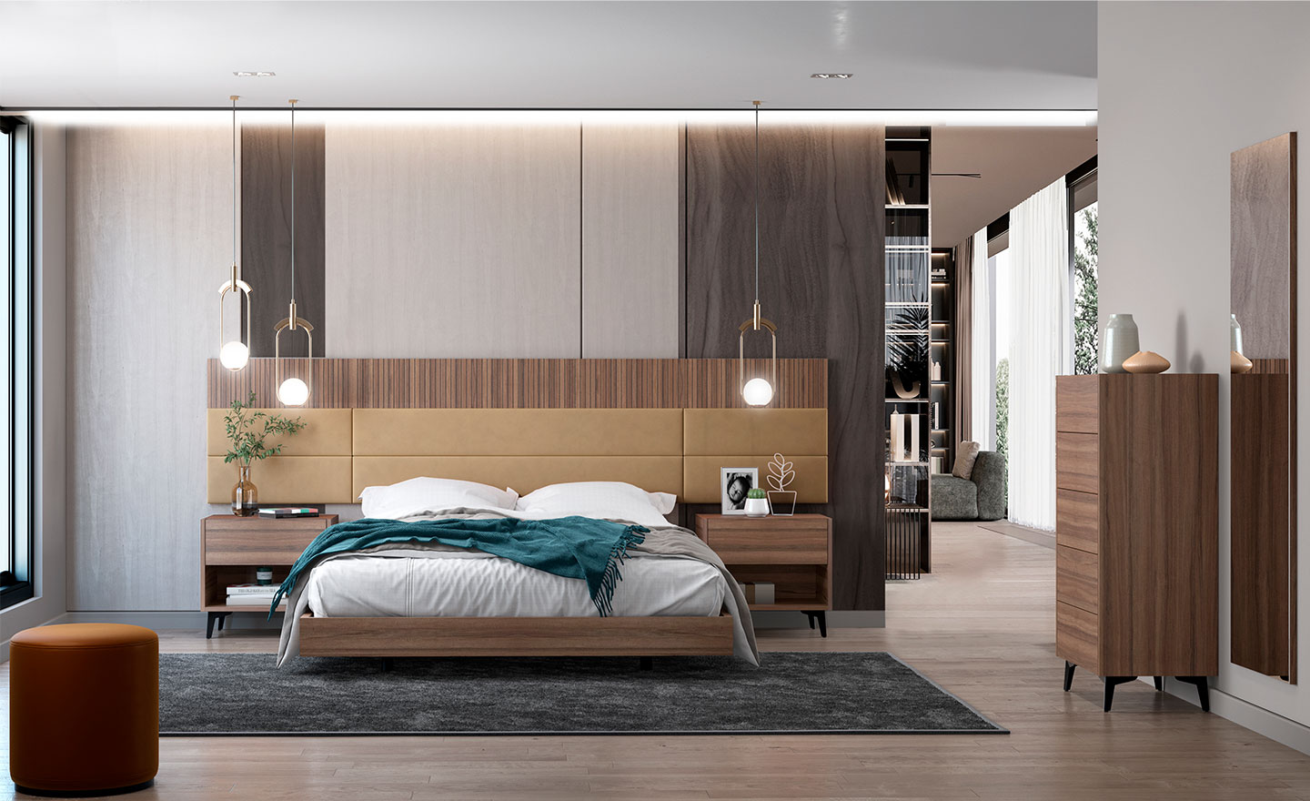 Cabeceira Suspensa Hotel Aqua – Elegância para o Seu Quarto | Moveistore