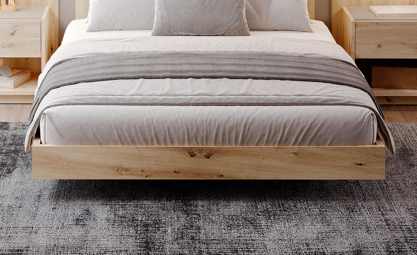 Cama de Casal Aqua 03 Cabeceira Longa – Elegância para o Seu Quarto | Moveistore