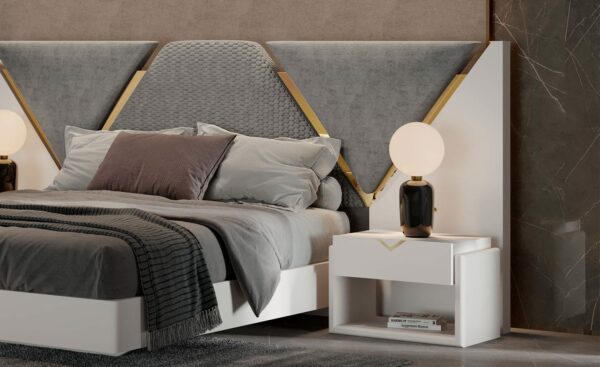 Mesa de Cabeceira Alma V - Design Moderno em Madeira | Moveistore