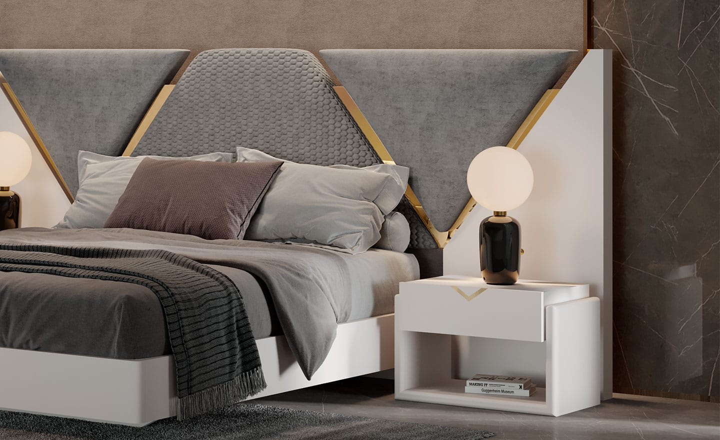 Mesa de Cabeceira Alma V – Design Moderno em Madeira | Moveistore