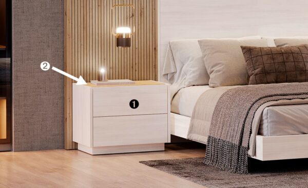 Mesa de Cabeceira Aqua 02 - Design Moderno e Elegante | Moveistore