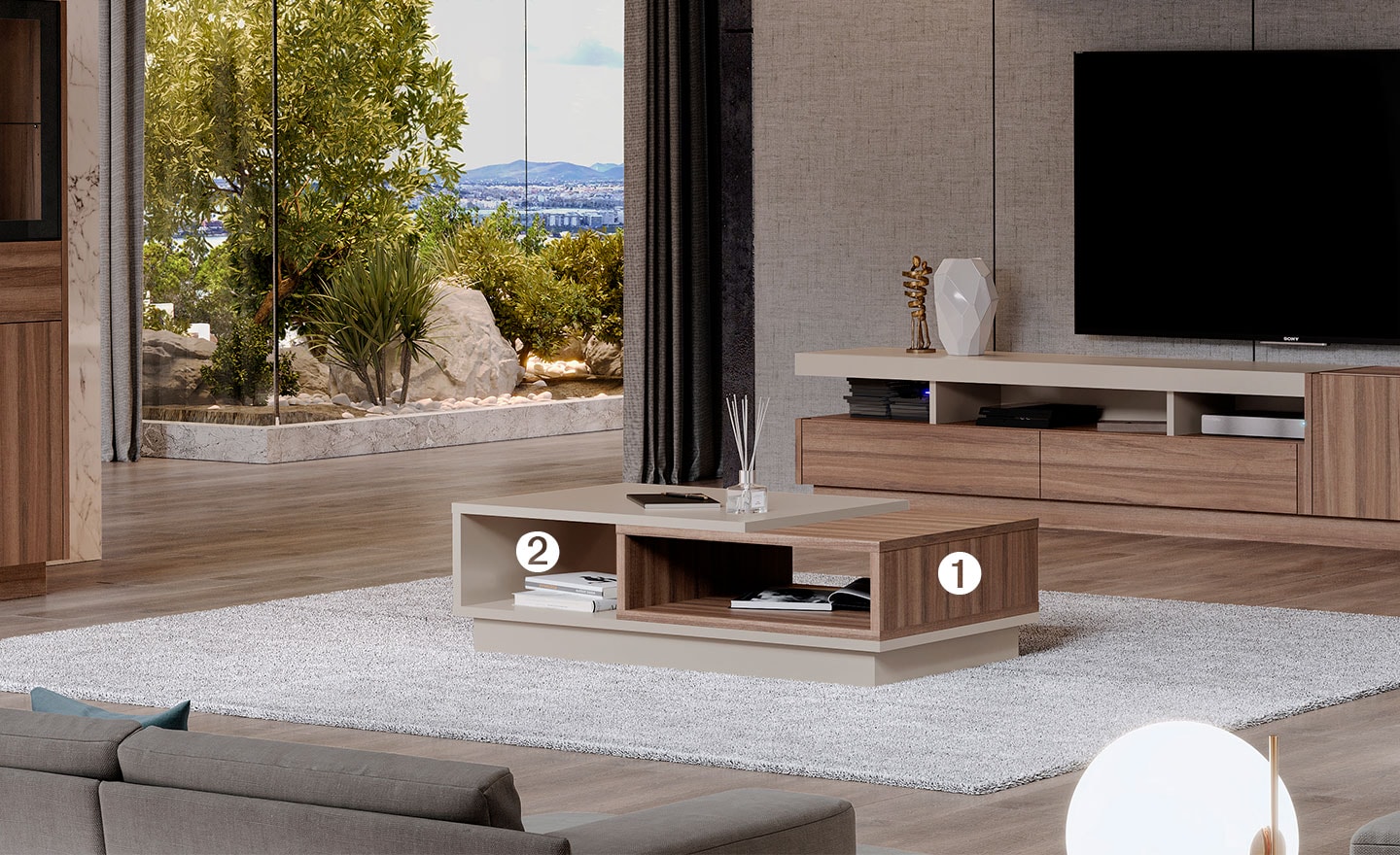 Mesa de Centro Aqua 02 – Design Minimalista e Elegante | Moveistore