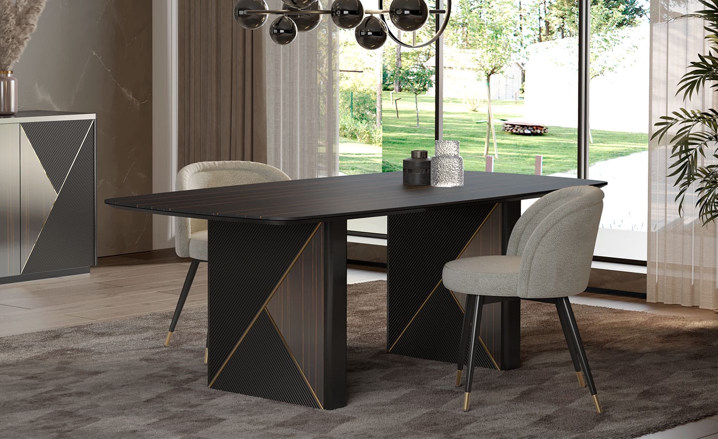 Mesa de Jantar Ebano Alma - Design Moderno e Elegante | Moveistore