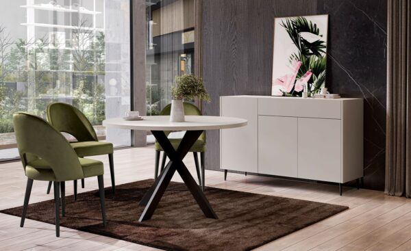 Mesa de Jantar Redonda Aqua 02 - Design Moderno e Elegante | Moveistore