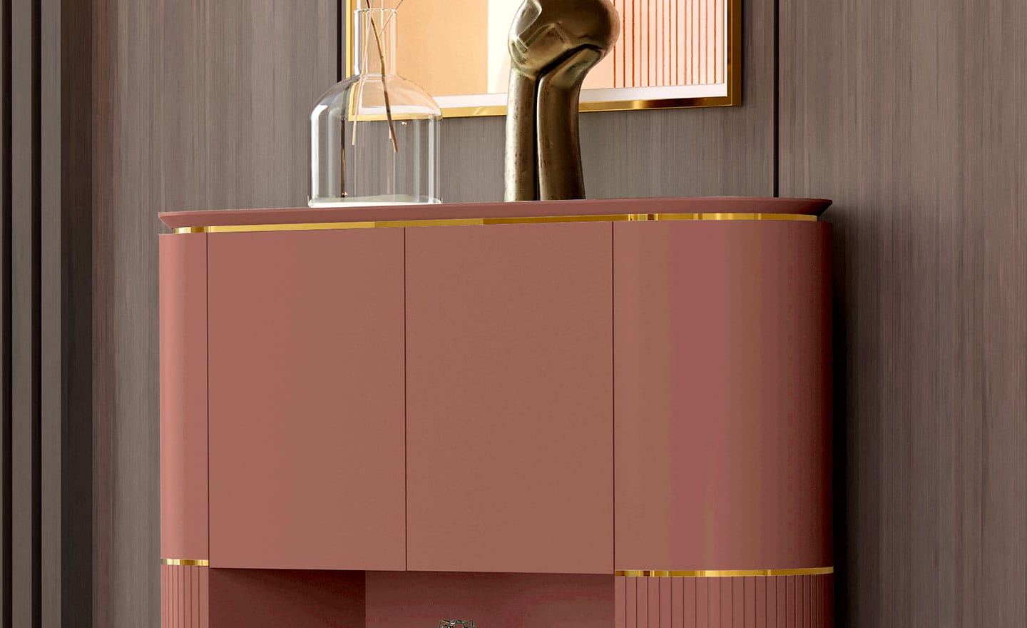 Móvel de Bar Alma Rose – Design Moderno e Elegante | Moveistore
