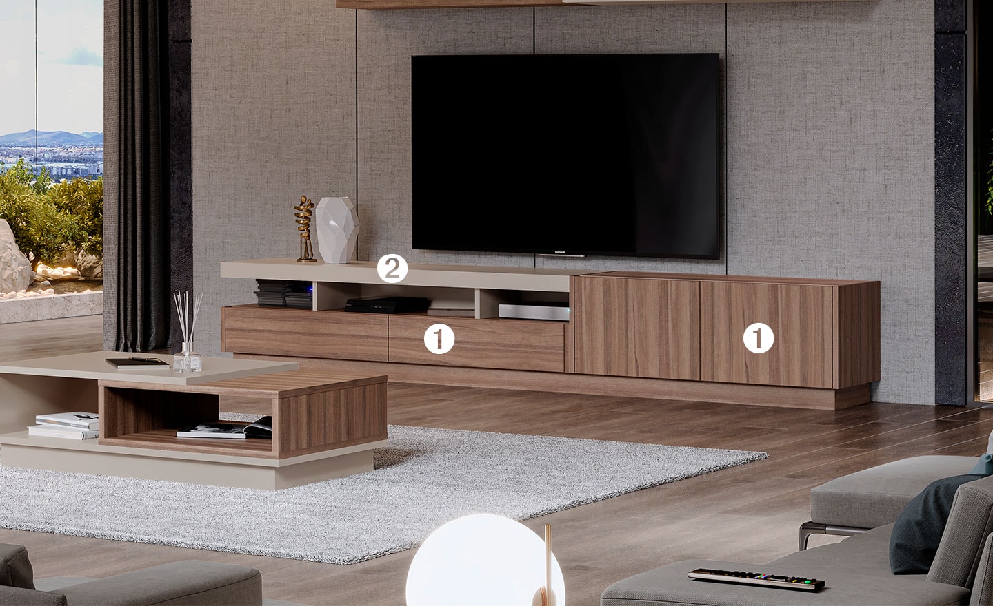 Móvel de TV Aqua 02 – Design Moderno e Funcional | Moveistore