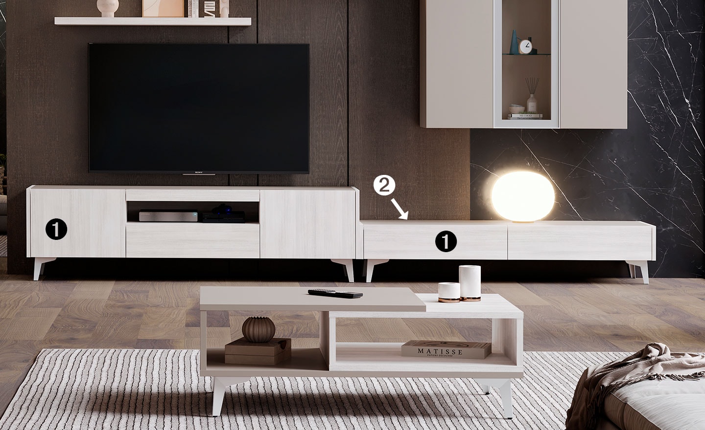 Móvel de TV Aqua 04 – Design Moderno e Funcional | Moveistore