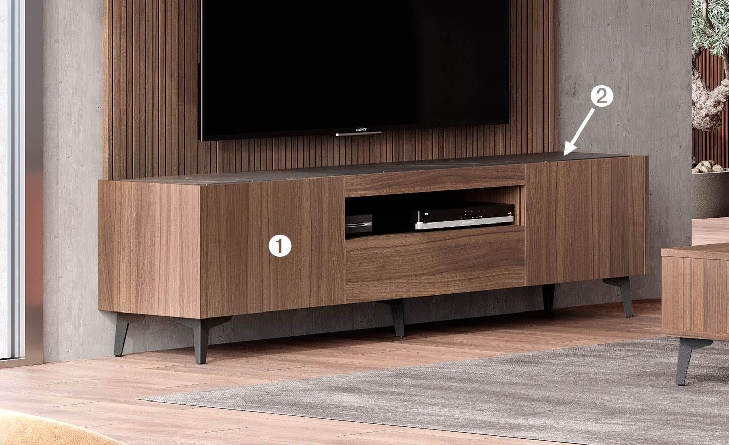 Móvel de TV Aqua 06 – Design Moderno e Funcional | Moveistore