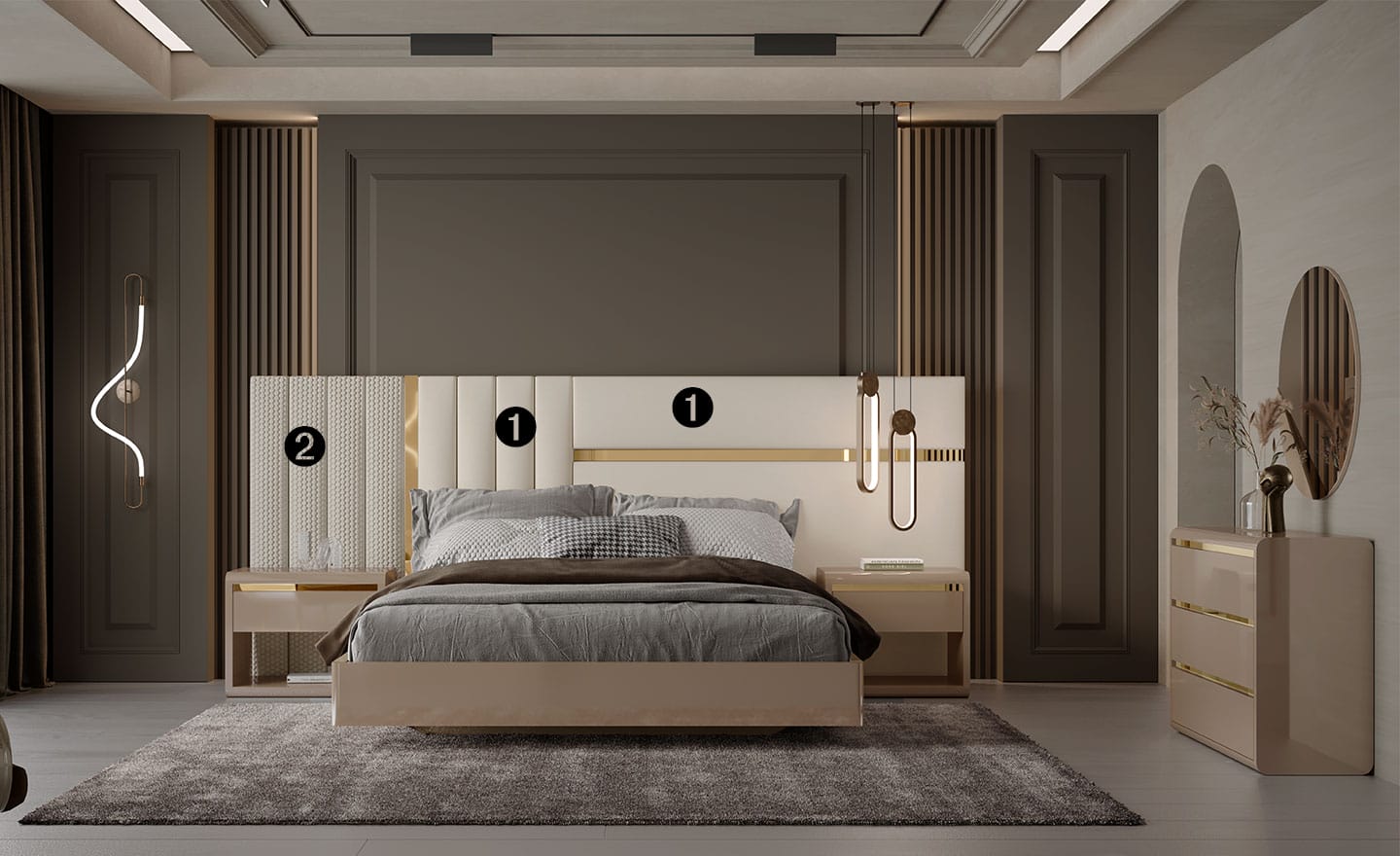 Quarto de Casal Alma 05 – Design Moderno e Elegante | Moveistore