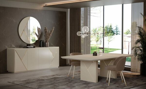 Sala de Jantar Lacado Alma - Design Moderno em Madeira Lacada | Moveistore Sala de Jantar Lacado Alma - Design Moderno em Madeira Lacada | Moveistore
