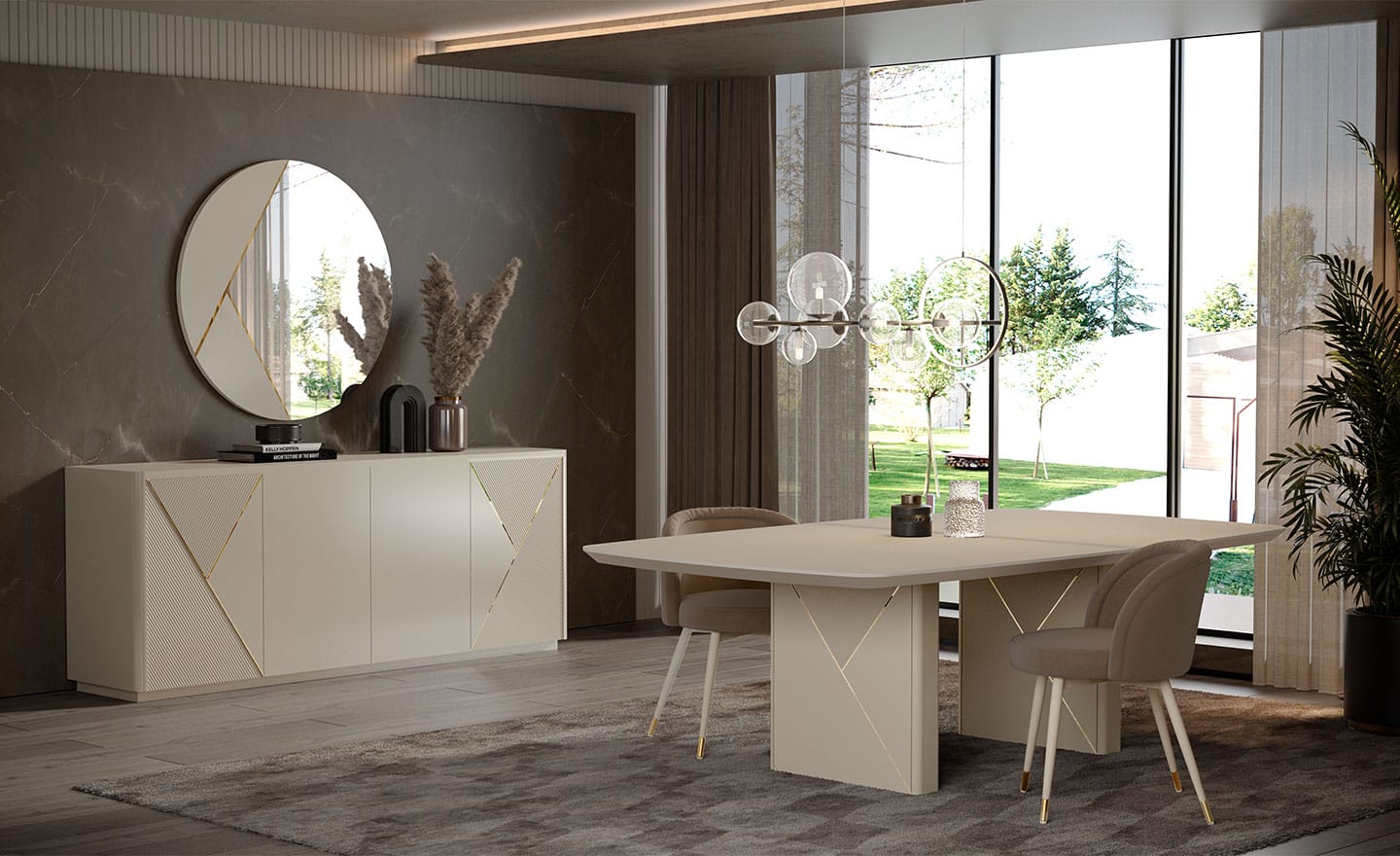 Sala de Jantar Lacado Alma – Design Moderno em Madeira Lacada | Moveistore