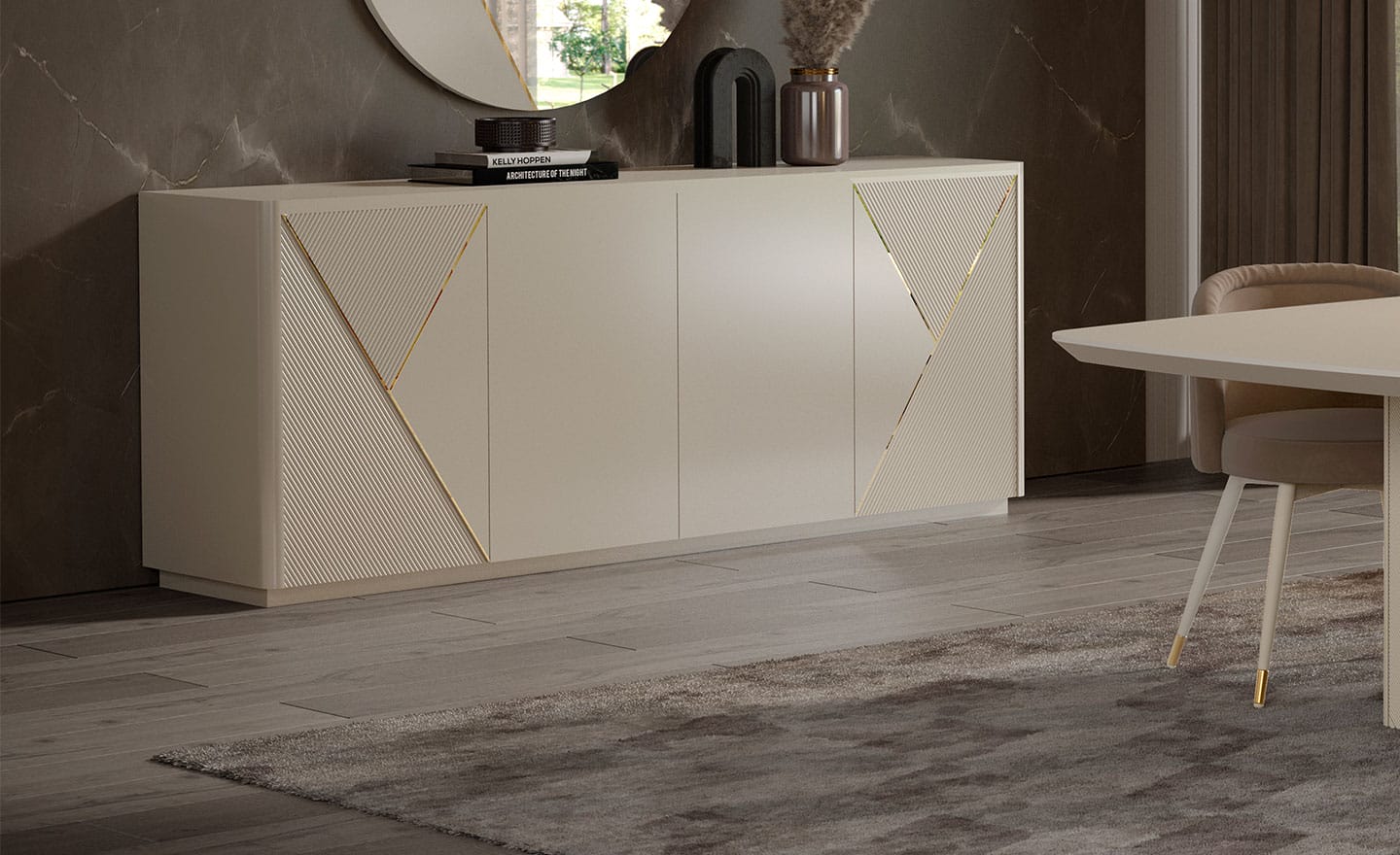 Sala de Jantar Lacado Alma – Design Moderno em Madeira Lacada | Moveistore