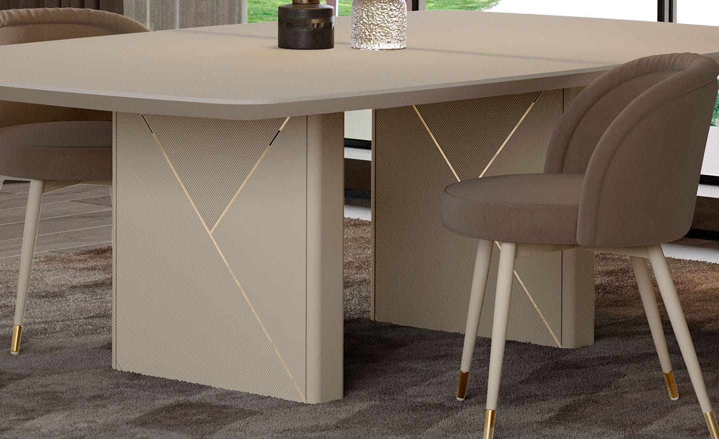 Sala de Jantar Lacado Alma – Design Moderno em Madeira Lacada | Moveistore