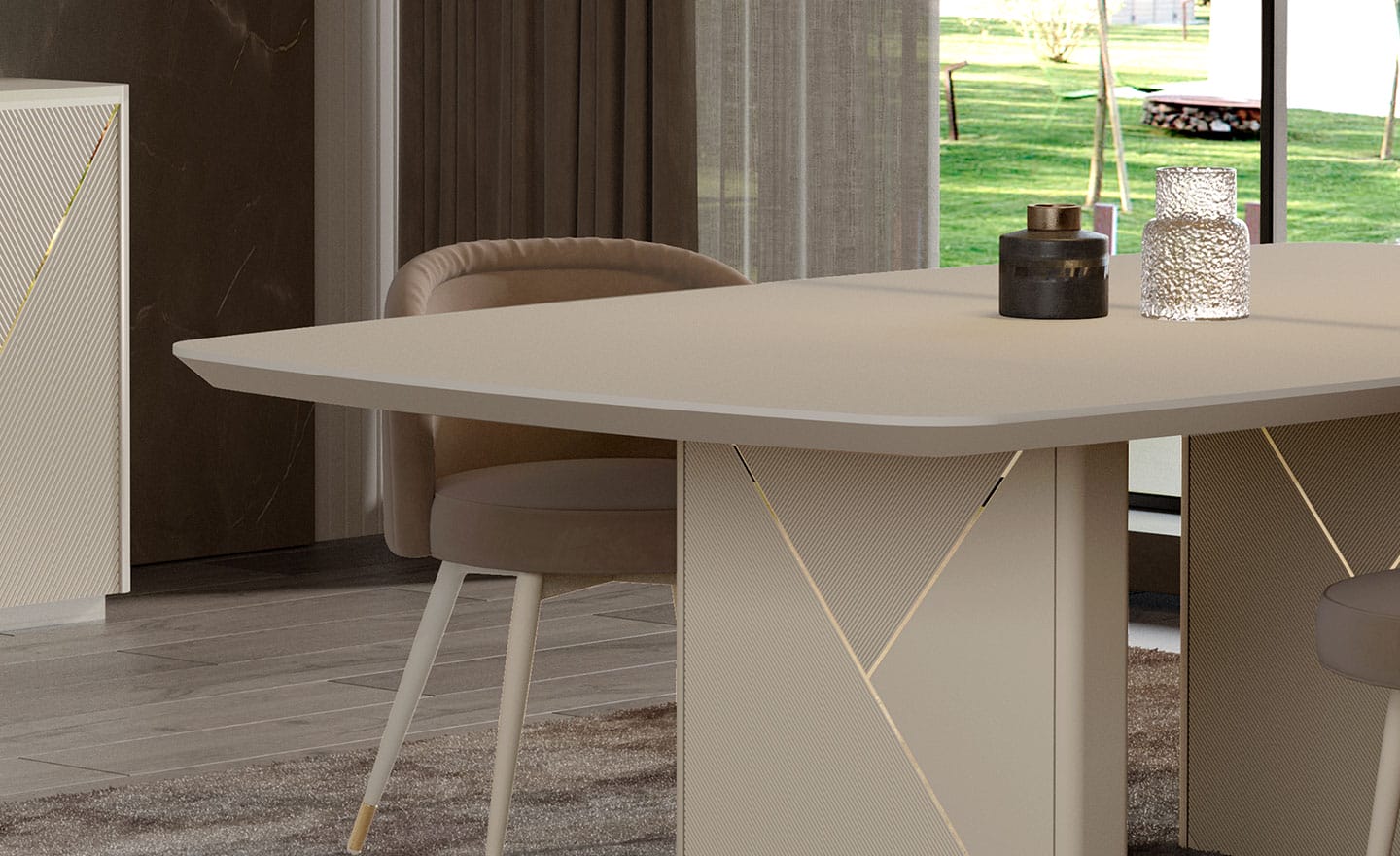 Sala de Jantar Lacado Alma – Design Moderno em Madeira Lacada | Moveistore
