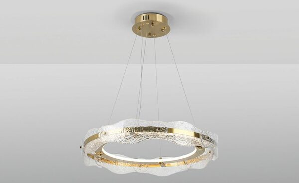 Candeeiro Dourado 2 Aros Lira 294683 | Moveistore