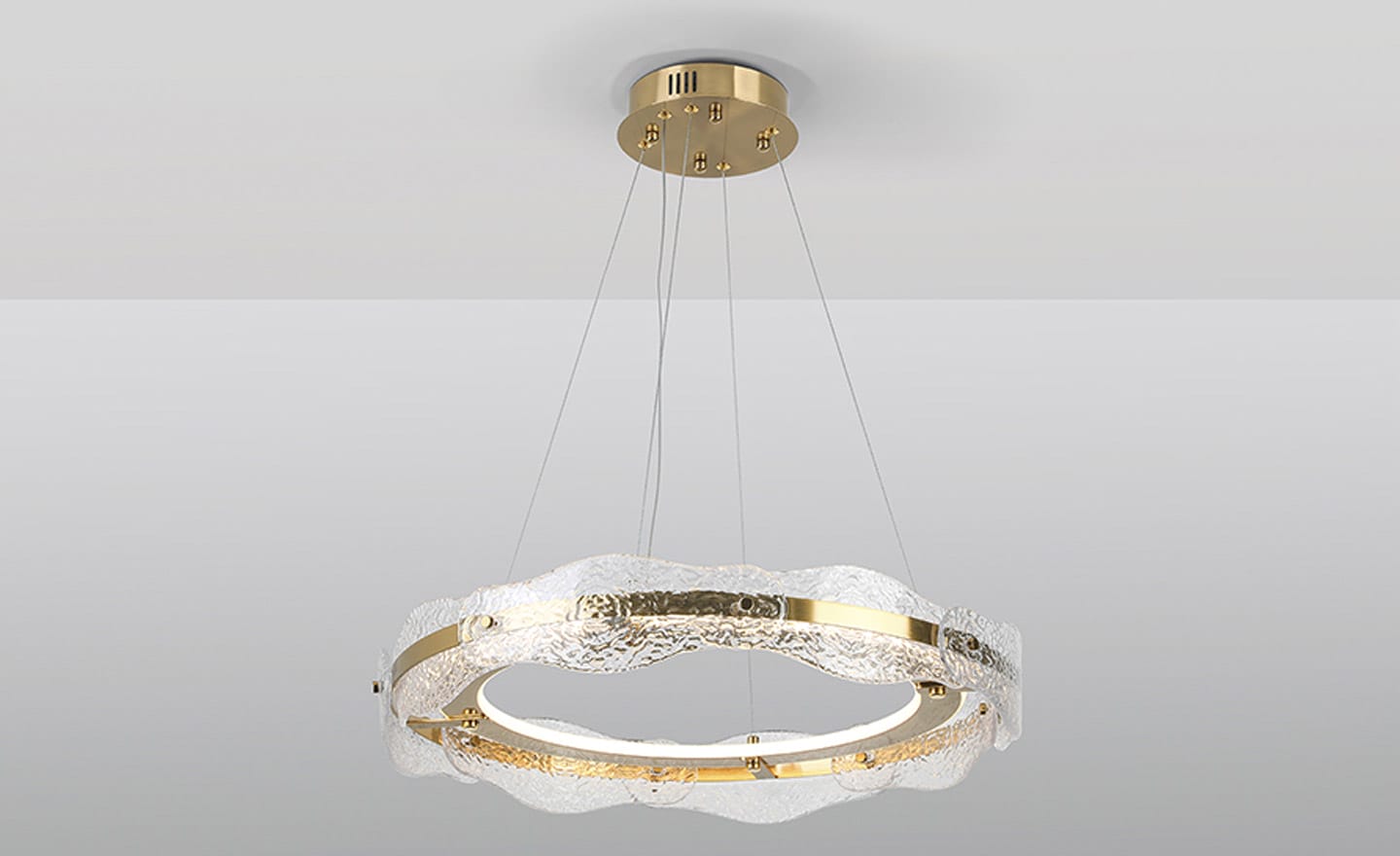 Candeeiro Dourado 2 Aros Lira 294683