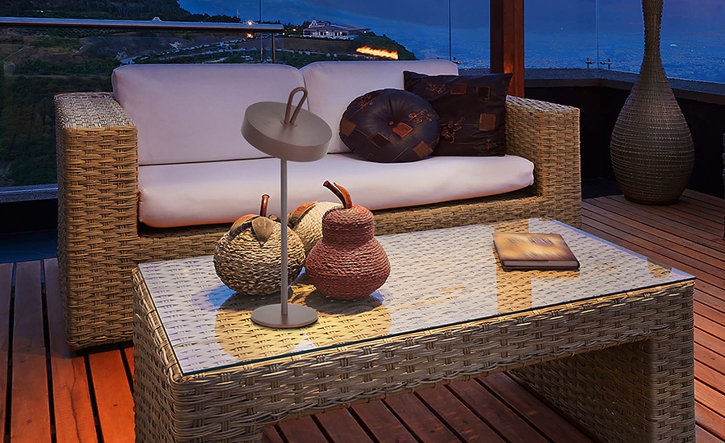 Candeeiro de Mesa Gong Corten 551821