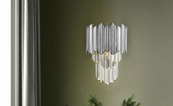 Candeeiro de Parede Tiara Cromado 605359 - Elegância e sofisticação em cada detalhe | Moveistore