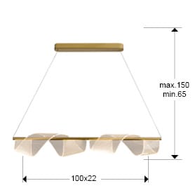 Candeeiro de Teto Velas 351016 | Moveistore