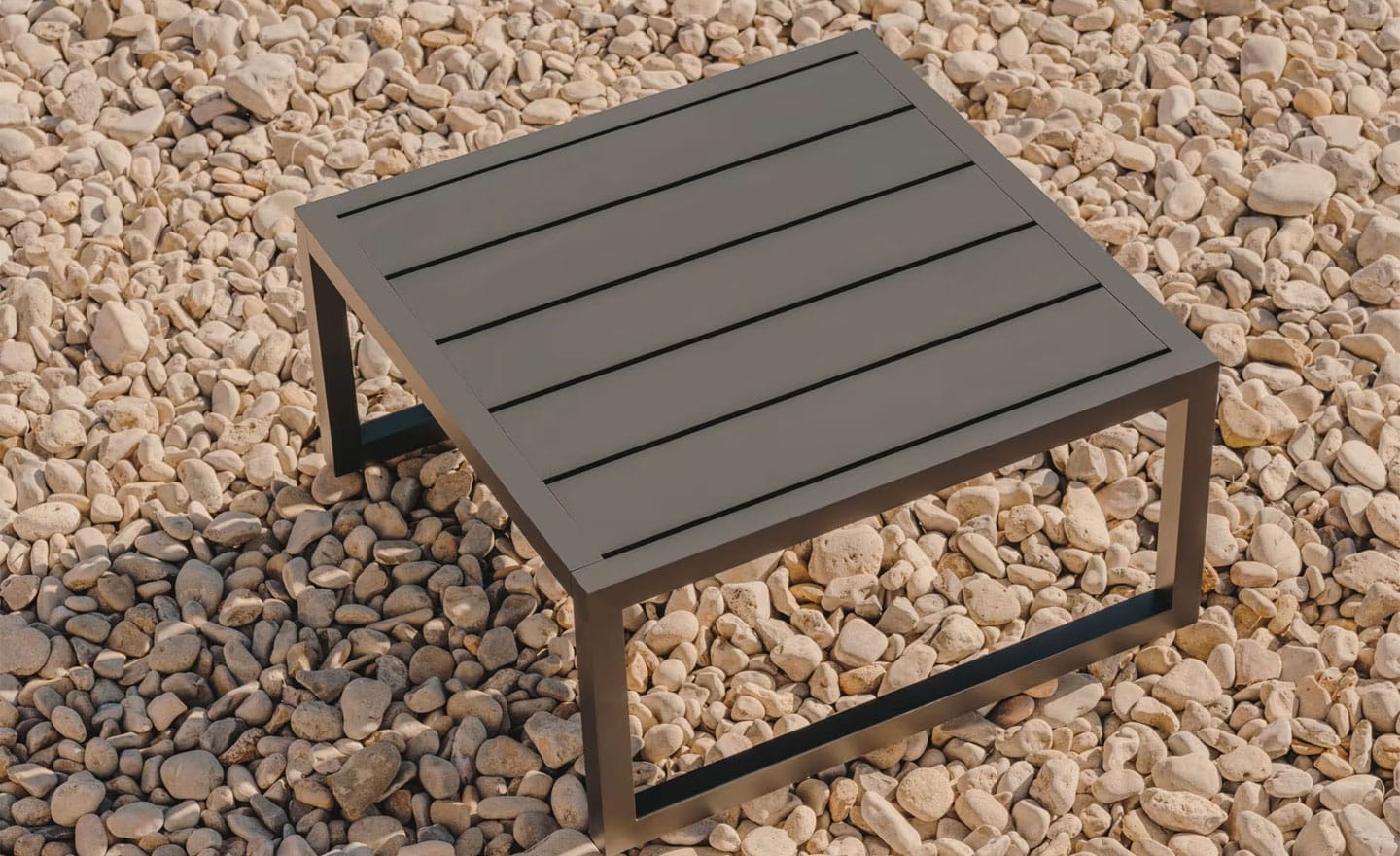 Mesa de Centro de Exterior Comova 60×60 Verde O100_113_19 – Móveis para Jardim