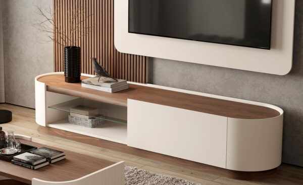 Estante Sala de Estar Filadelfia com Painel Ripado | Salas de Estar Modernas | Moveistore