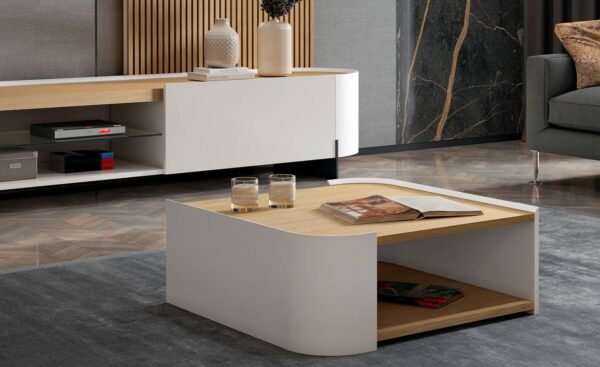 Estante Sala de Estar com Painel Ripado Filadelfia | Salas de Estar Modernas | Moveistore