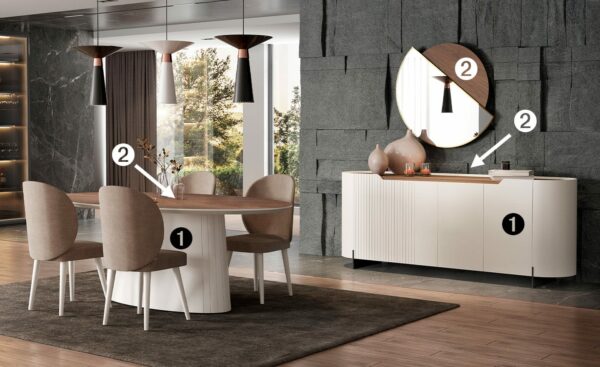 Sala de Jantar Filadelfia 5 | Móveis para Salas de Jantar Modernas | Moveistore