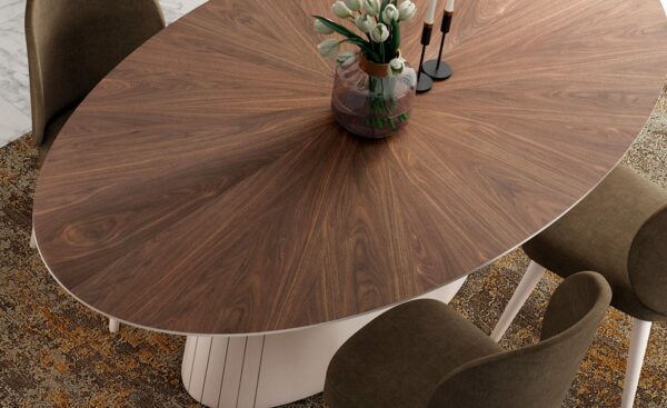 Mesa de Jantar Filadelfia Oval | Mesas de Jantar Modernas | Moveistore