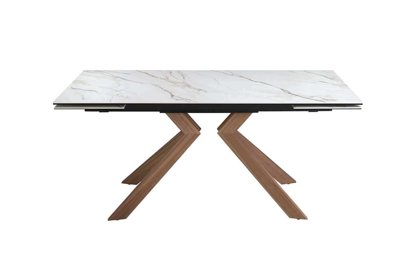 Mesa de Jantar Extensível Mármore Porcelânico 1120