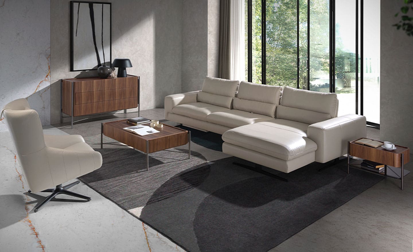 Sofá Chaise Longue Deslizante 6152
