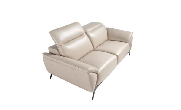 Sofá de 2 lugares em pele Eric 9131 com design moderno e elegante | Moveistore